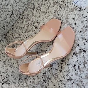 Loriblu heels with clear toe strap